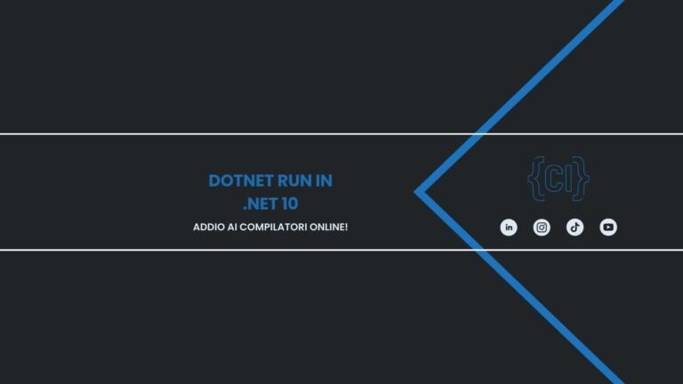 Dotnet Run in .NET 10: Addio ai Compilatori Online!